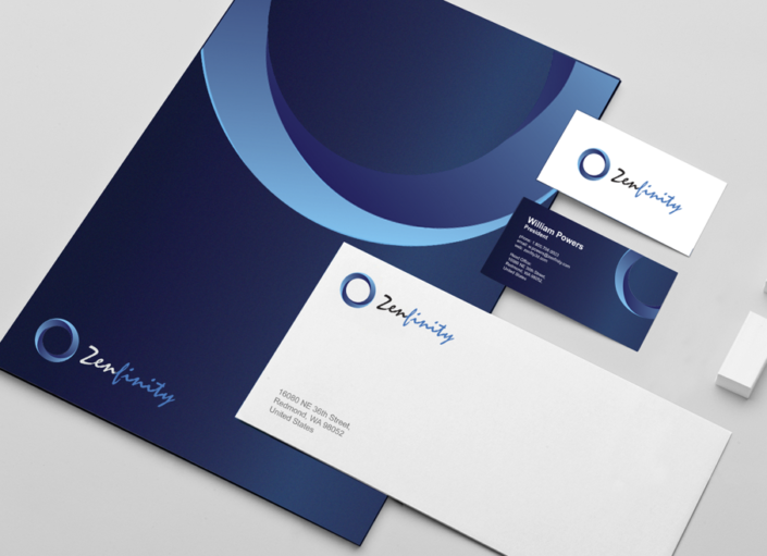 Daxio Design - Best Logo Design Agency - Zenfinity Stationary Package