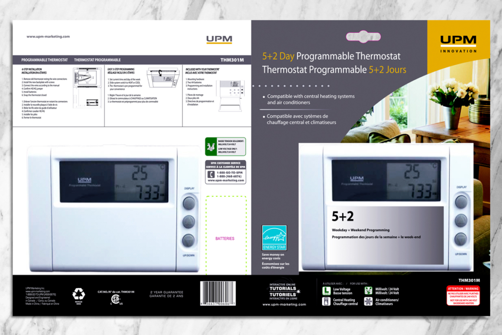 UPM Electronics Thermostat Packaging